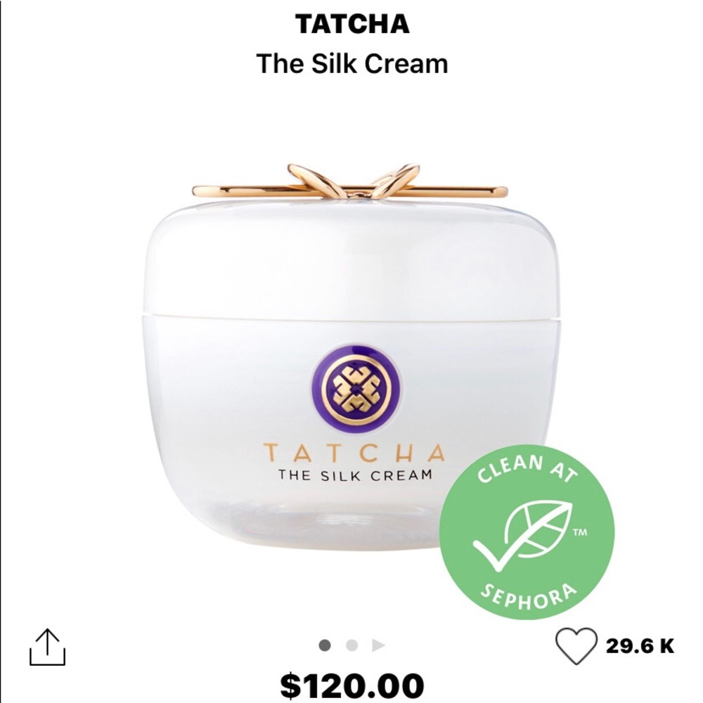 Tatcha the silk cream (worth 130j